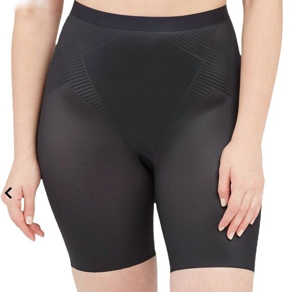 NEW SPANX Thinstincts 2.0 mid rise black shaper short. - Picture 2 of 5